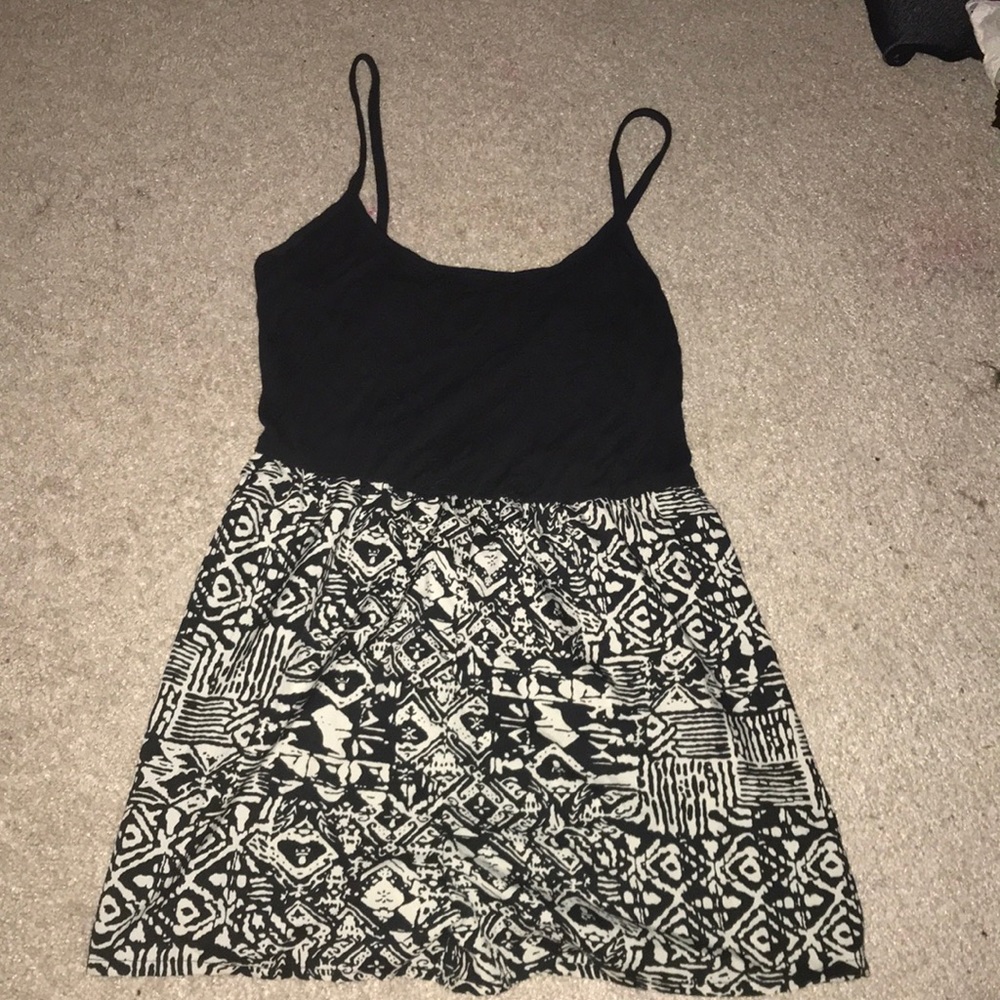 Wet Seal Black patterned romper